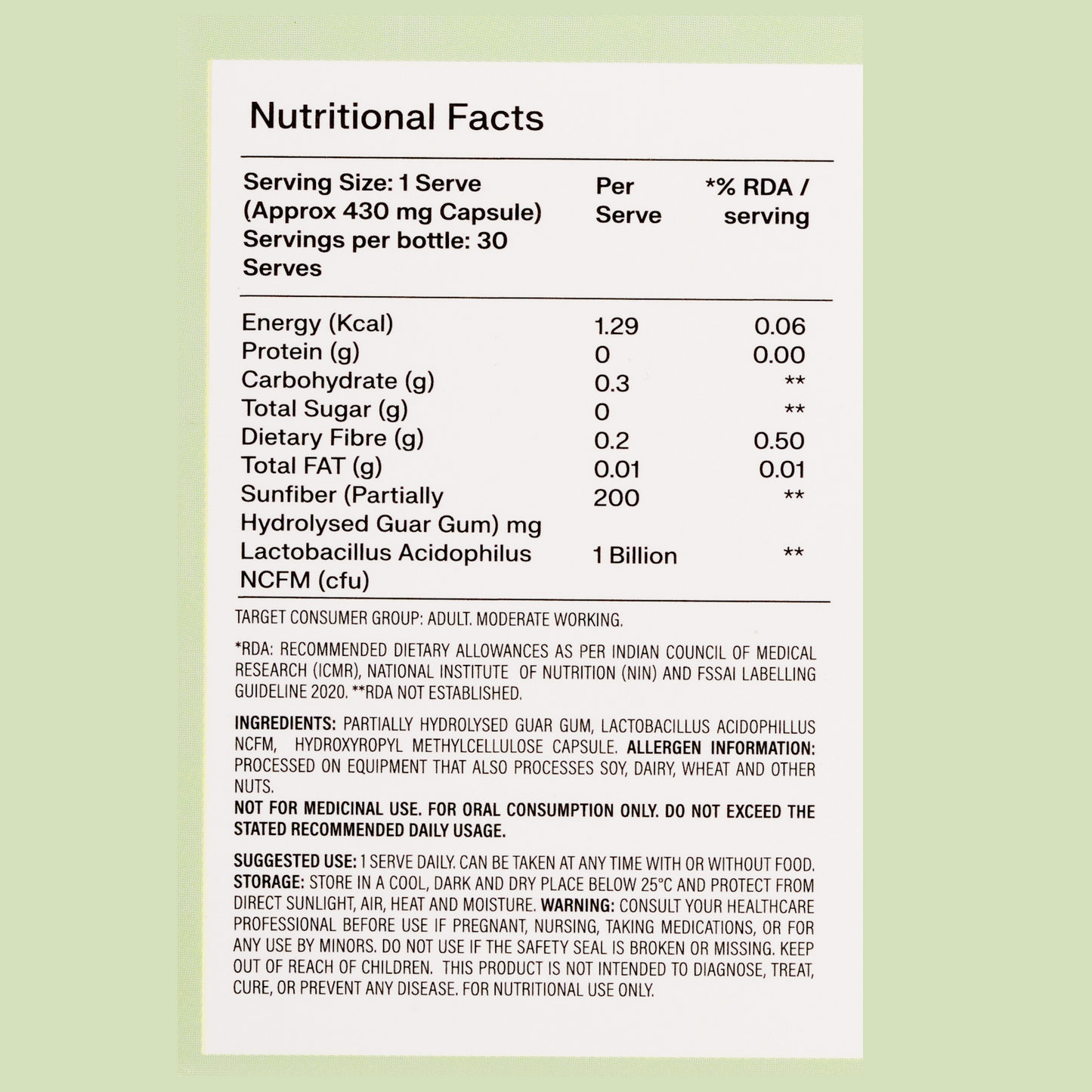 Light & Regular Combo: Probiotic + Prebiotic